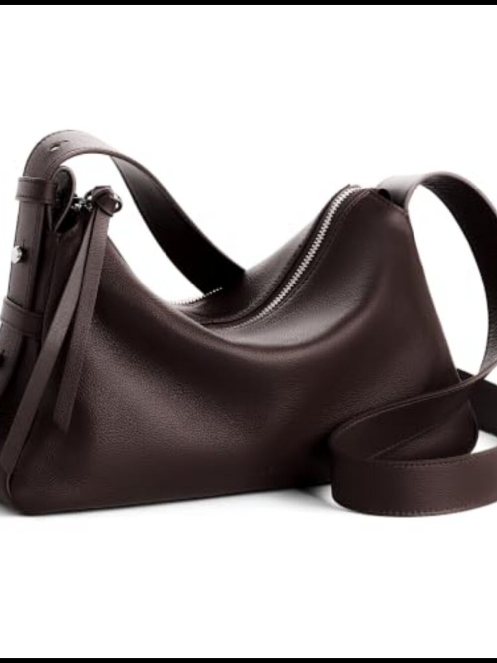 Genuine Leather Crossbody Bag Anti Theft Purse Adjustable Strap
